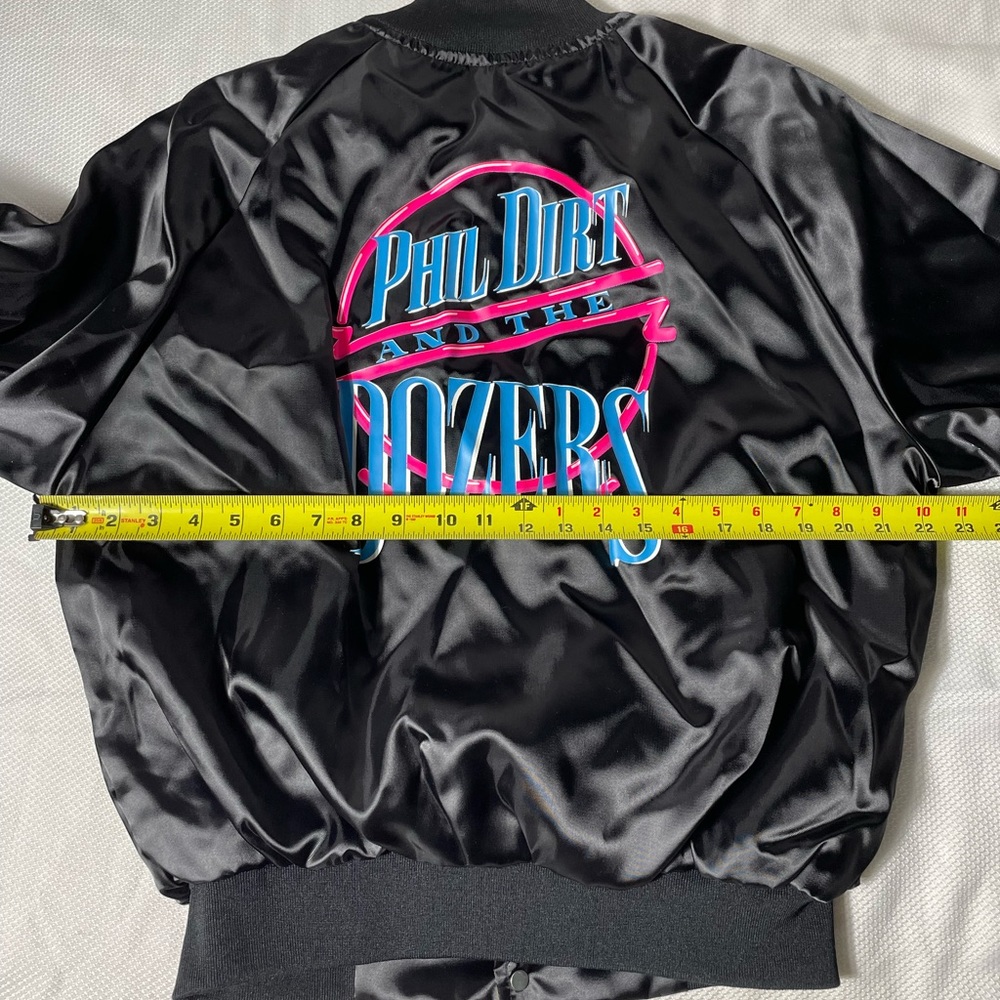 Vintage 90s Phil dirt and the dozers band bomber button up nylon jacket - Picture 2 of 6